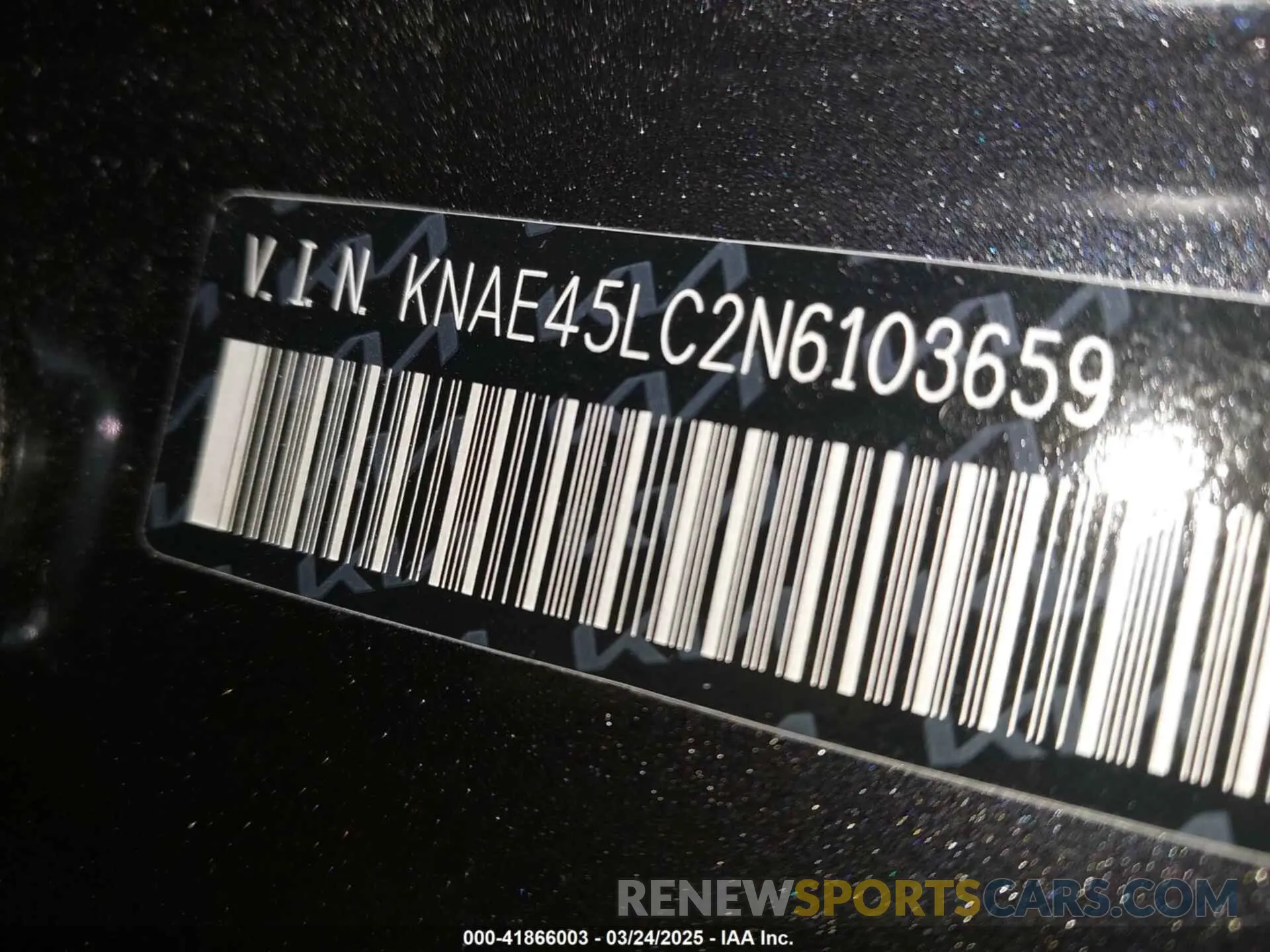 9 Photograph of a damaged car KNAE45LC2N6103659 KIA STINGER 2022