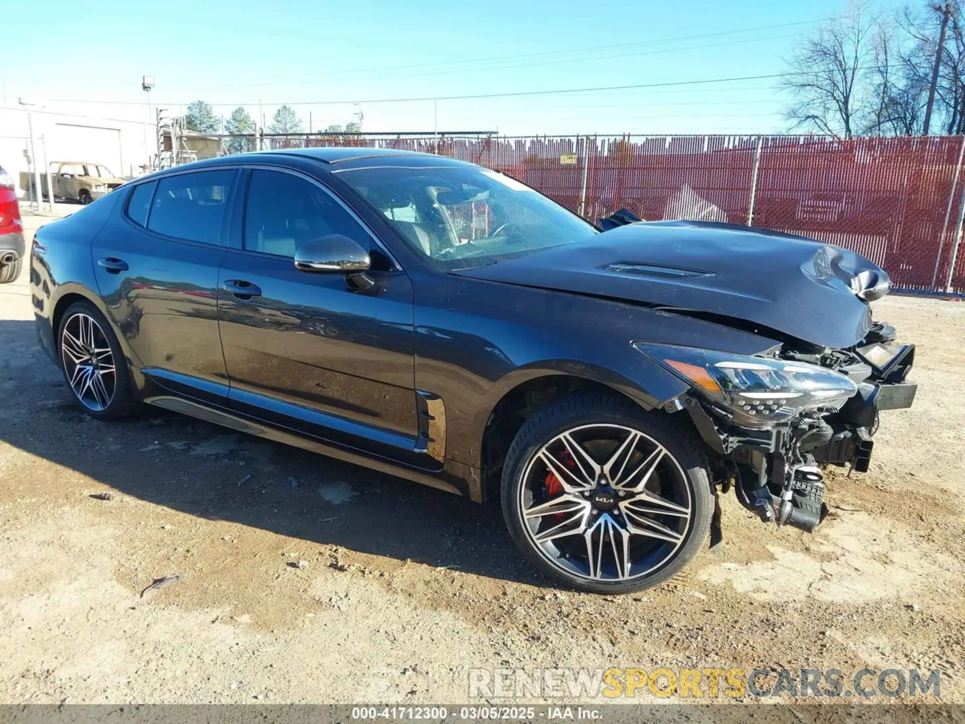 1 Photograph of a damaged car KNAE45LC8N6111815 KIA STINGER 2022