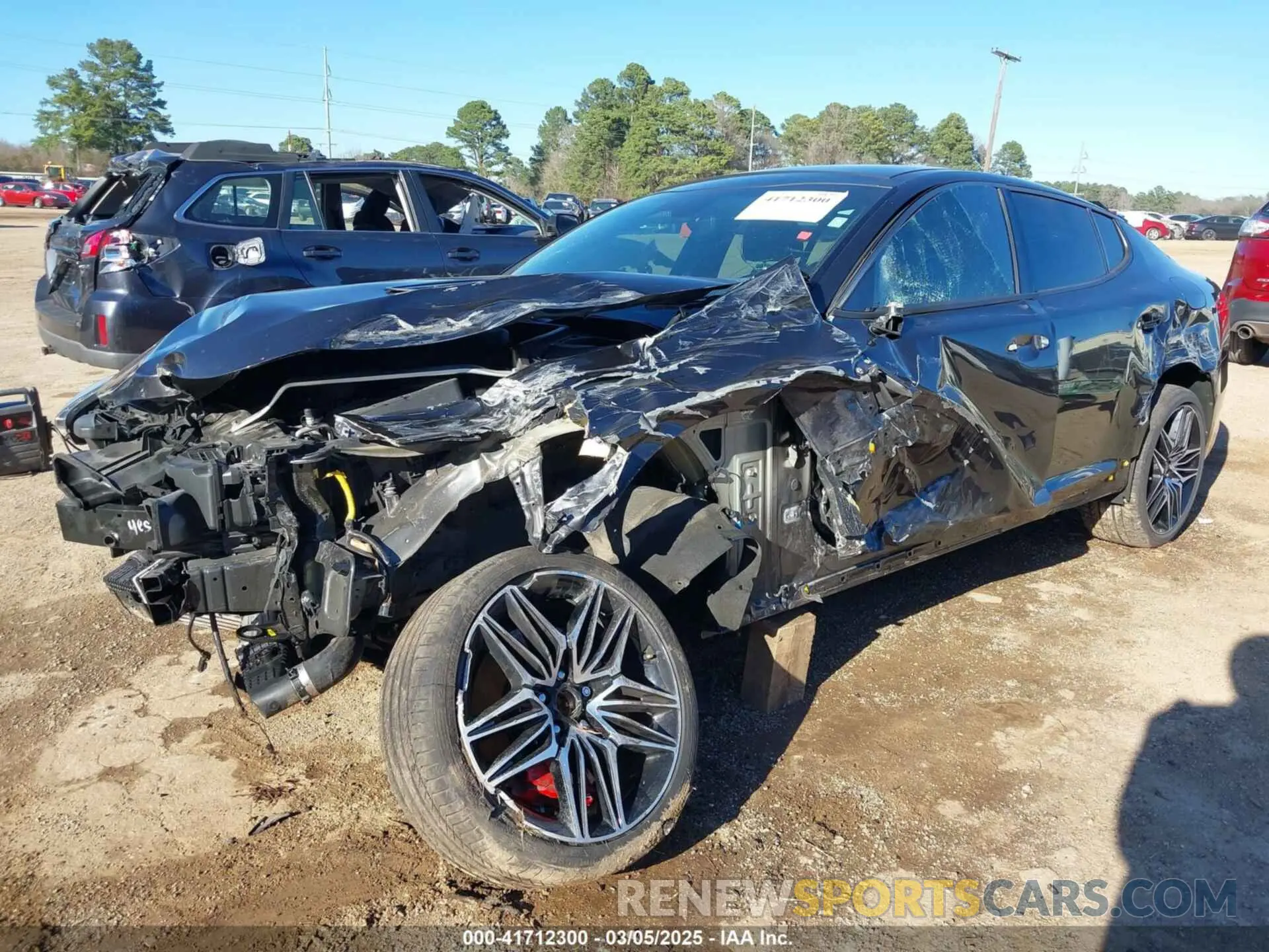 2 Photograph of a damaged car KNAE45LC8N6111815 KIA STINGER 2022
