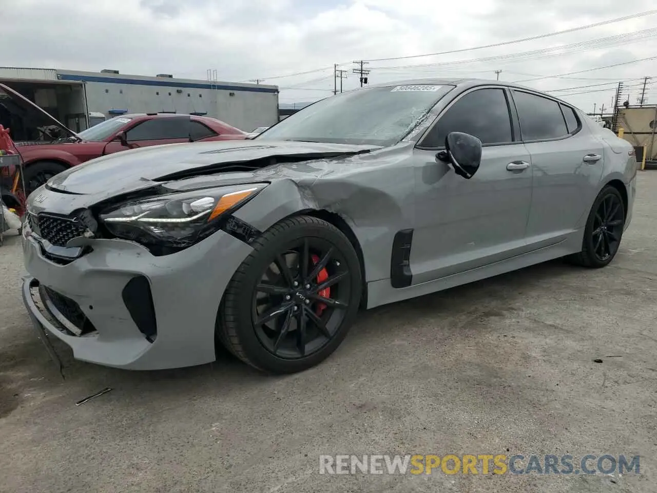 1 Photograph of a damaged car KNAE55LC0N6104869 KIA STINGER 2022