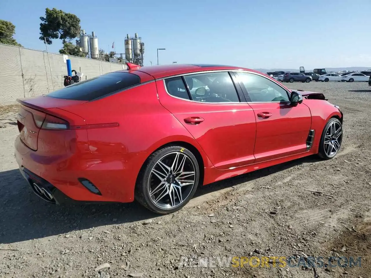 3 Фотография поврежденного автомобиля KNAE55LC7N6101855 KIA STINGER 2022