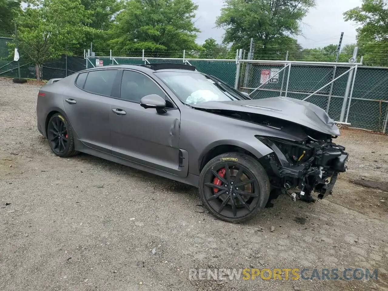 4 Фотография поврежденного автомобиля KNAE55LC9N6103221 KIA STINGER 2022