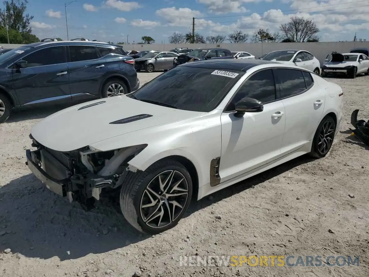 1 Photograph of a damaged car KNAE35LD4P6137200 KIA STINGER 2023