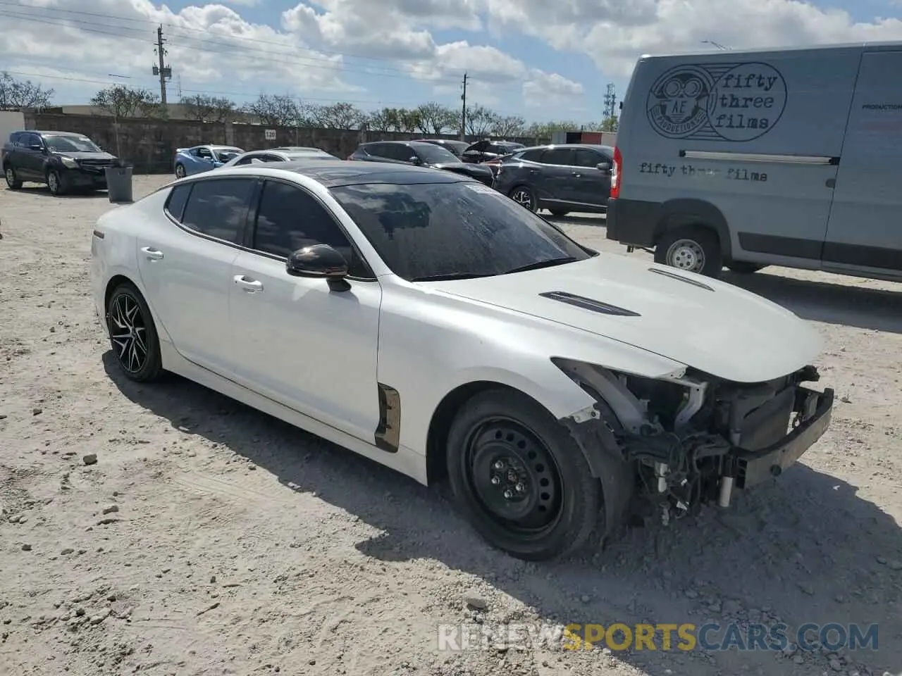 4 Photograph of a damaged car KNAE35LD4P6137200 KIA STINGER 2023