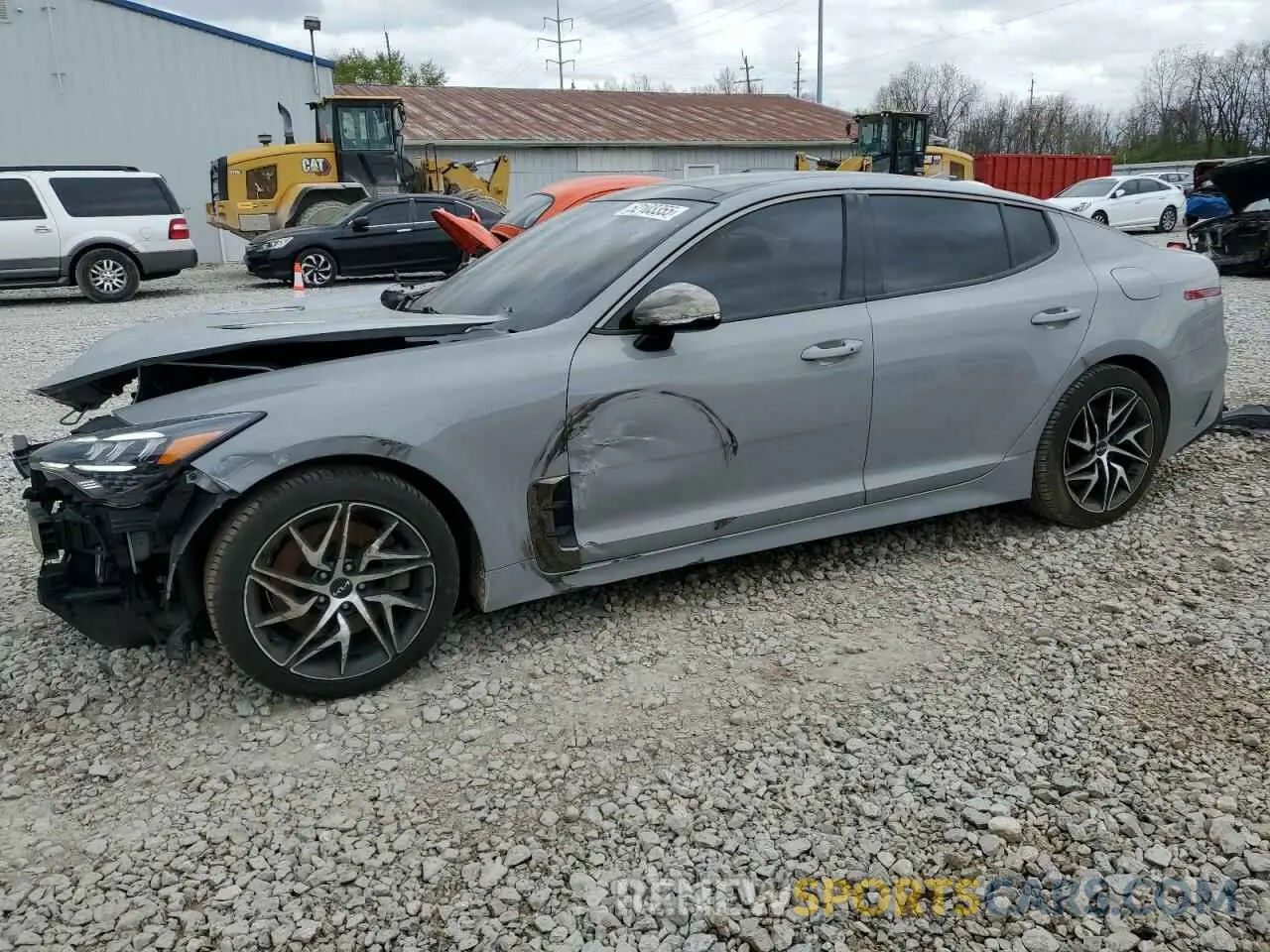 1 Photograph of a damaged car KNAE35LDXP6134253 KIA STINGER 2023