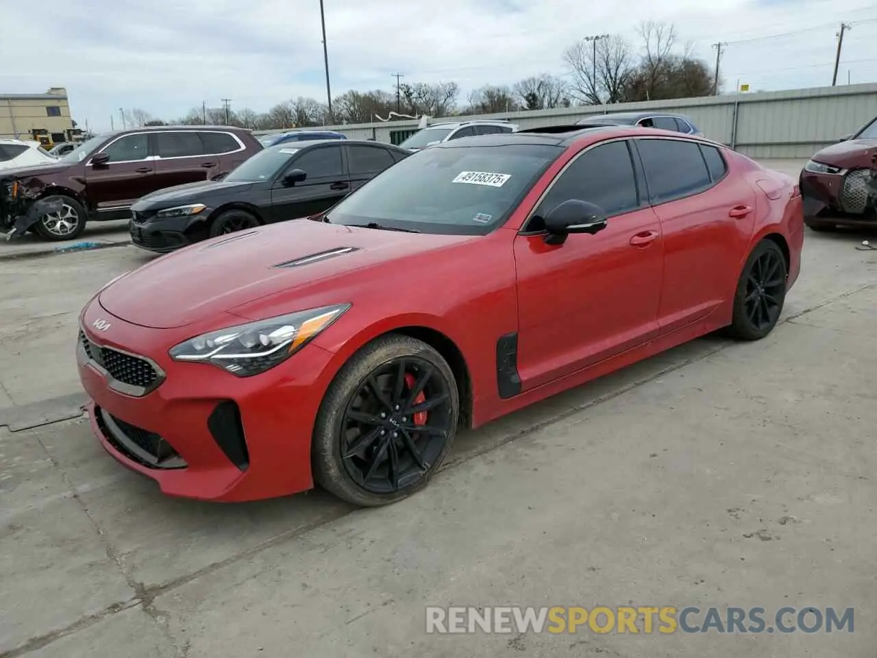 1 Photograph of a damaged car KNAE55LC0P6126857 KIA STINGER 2023