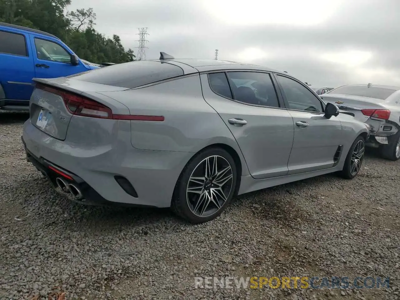 3 Photograph of a damaged car KNAE55LC1P6130688 KIA STINGER 2023