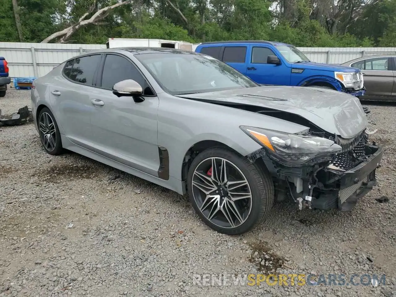 4 Photograph of a damaged car KNAE55LC1P6130688 KIA STINGER 2023