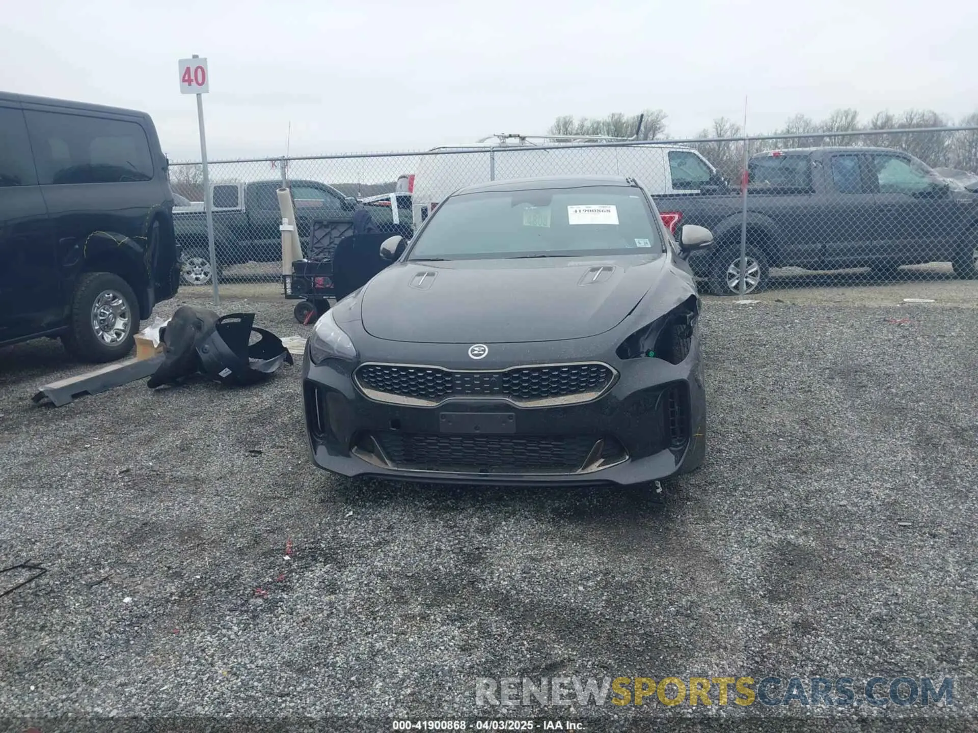 13 Photograph of a damaged car KNAE55LC2P6135737 KIA STINGER 2023