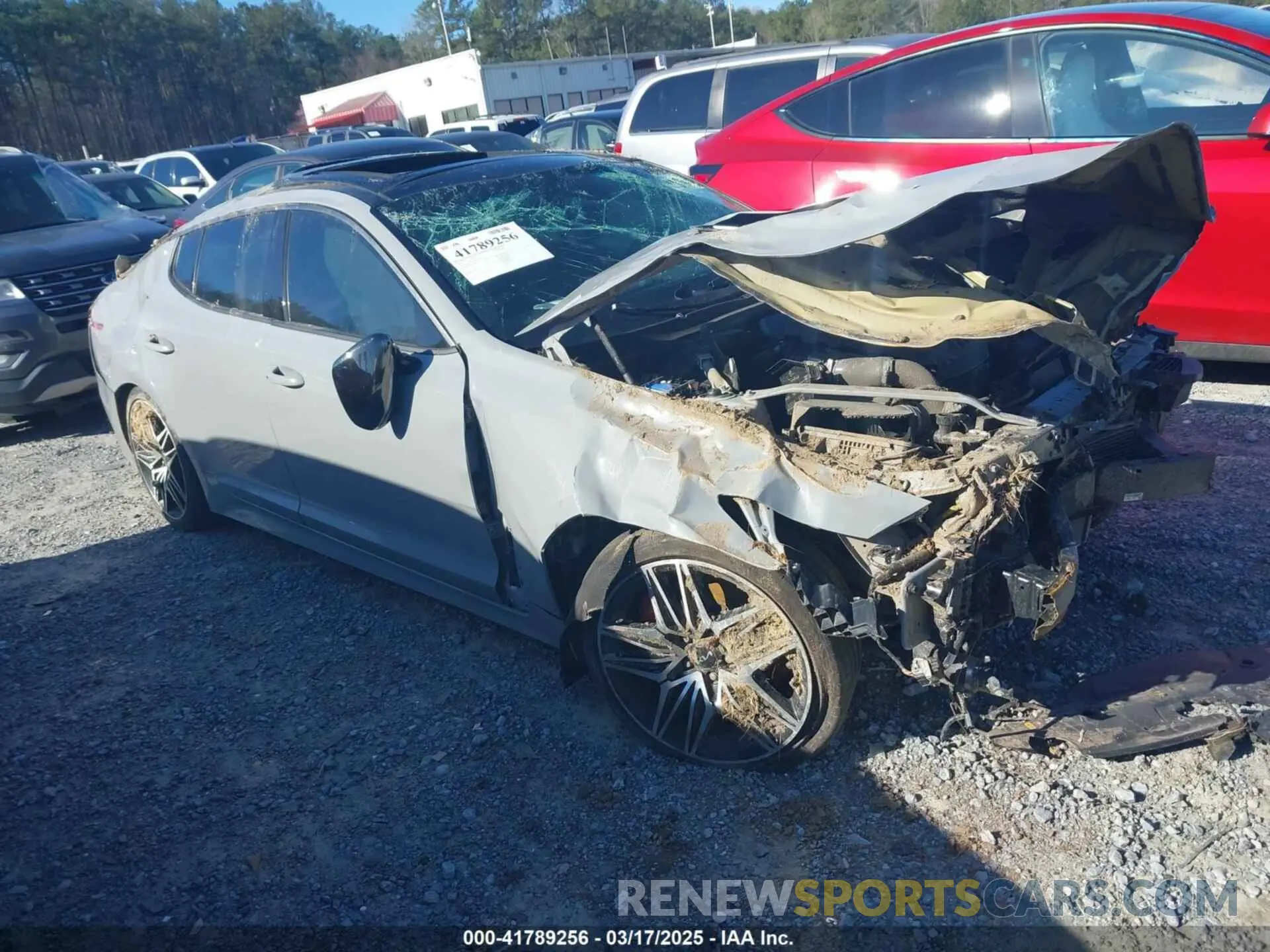 1 Photograph of a damaged car KNAE55LC4P6124285 KIA STINGER 2023