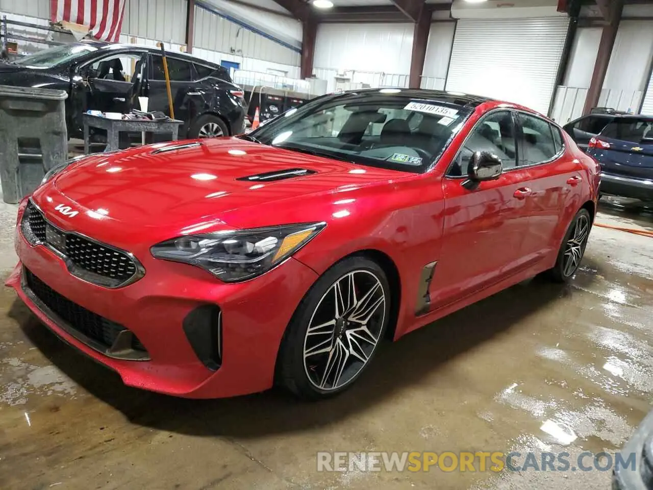 1 Photograph of a damaged car KNAE55LC4P6126232 KIA STINGER 2023