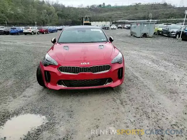 14 Photograph of a damaged car KNAE55LC4P6126232 KIA STINGER 2023