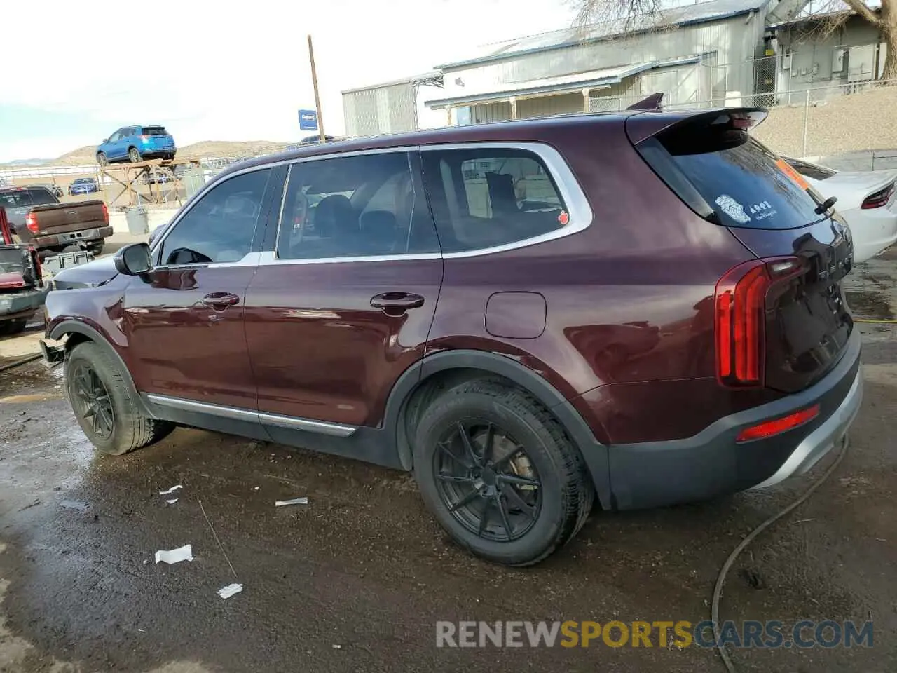 2 Photograph of a damaged car 5XYP24HC6LG059552 KIA TELLURIDE 2020