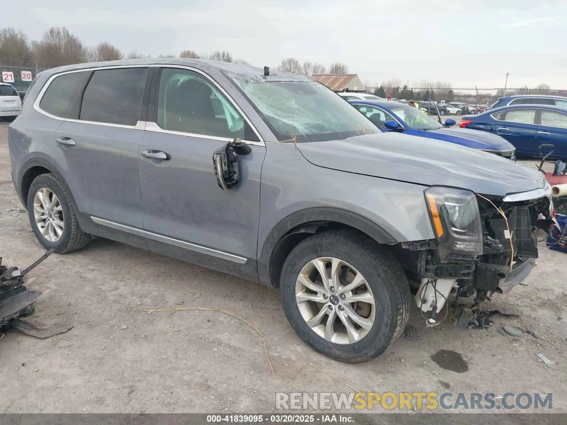1 Photograph of a damaged car 5XYP2DHC6LG009458 KIA TELLURIDE 2020