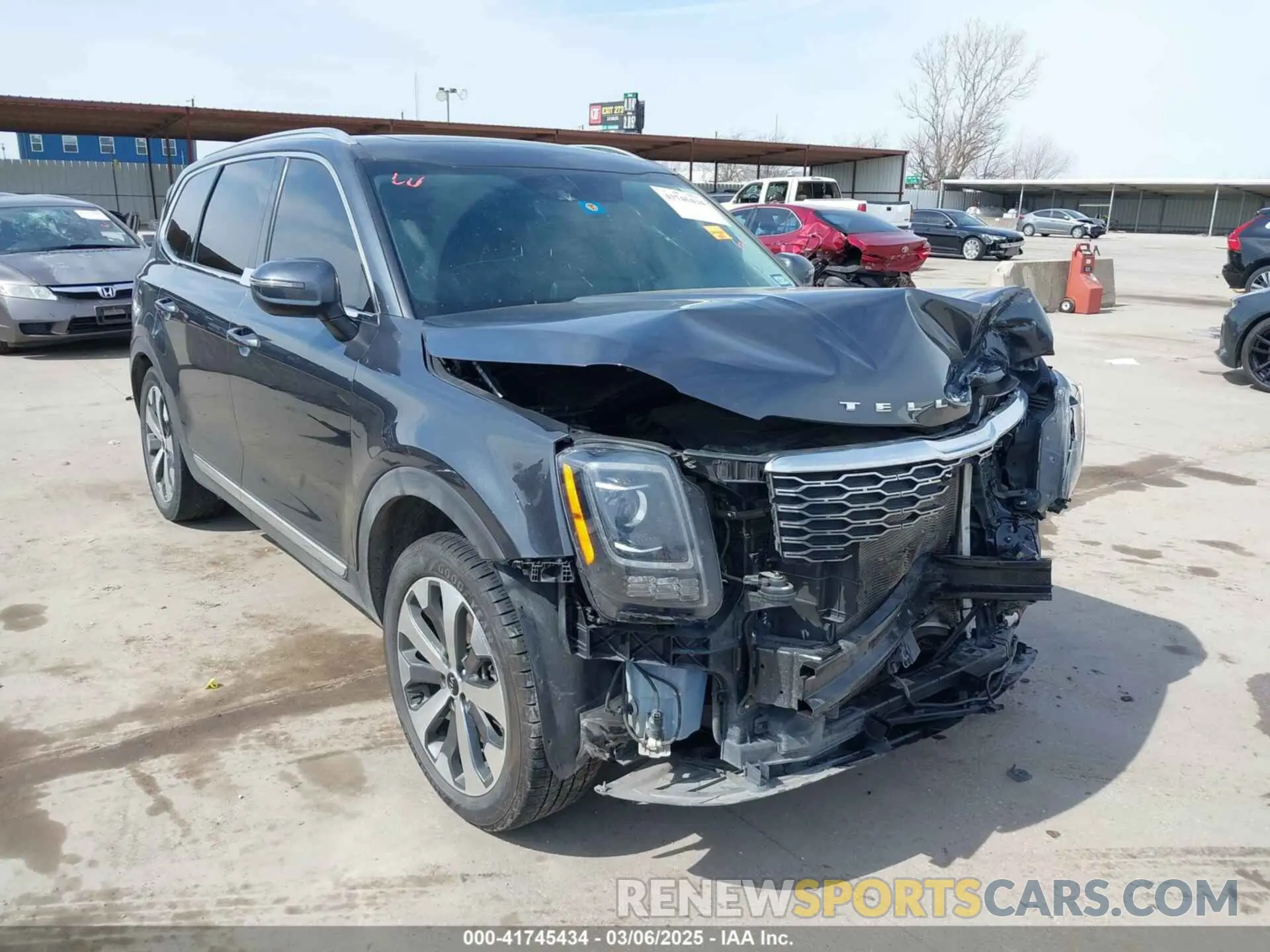1 Фотография поврежденного автомобиля 5XYP34HC1LG056281 KIA TELLURIDE 2020