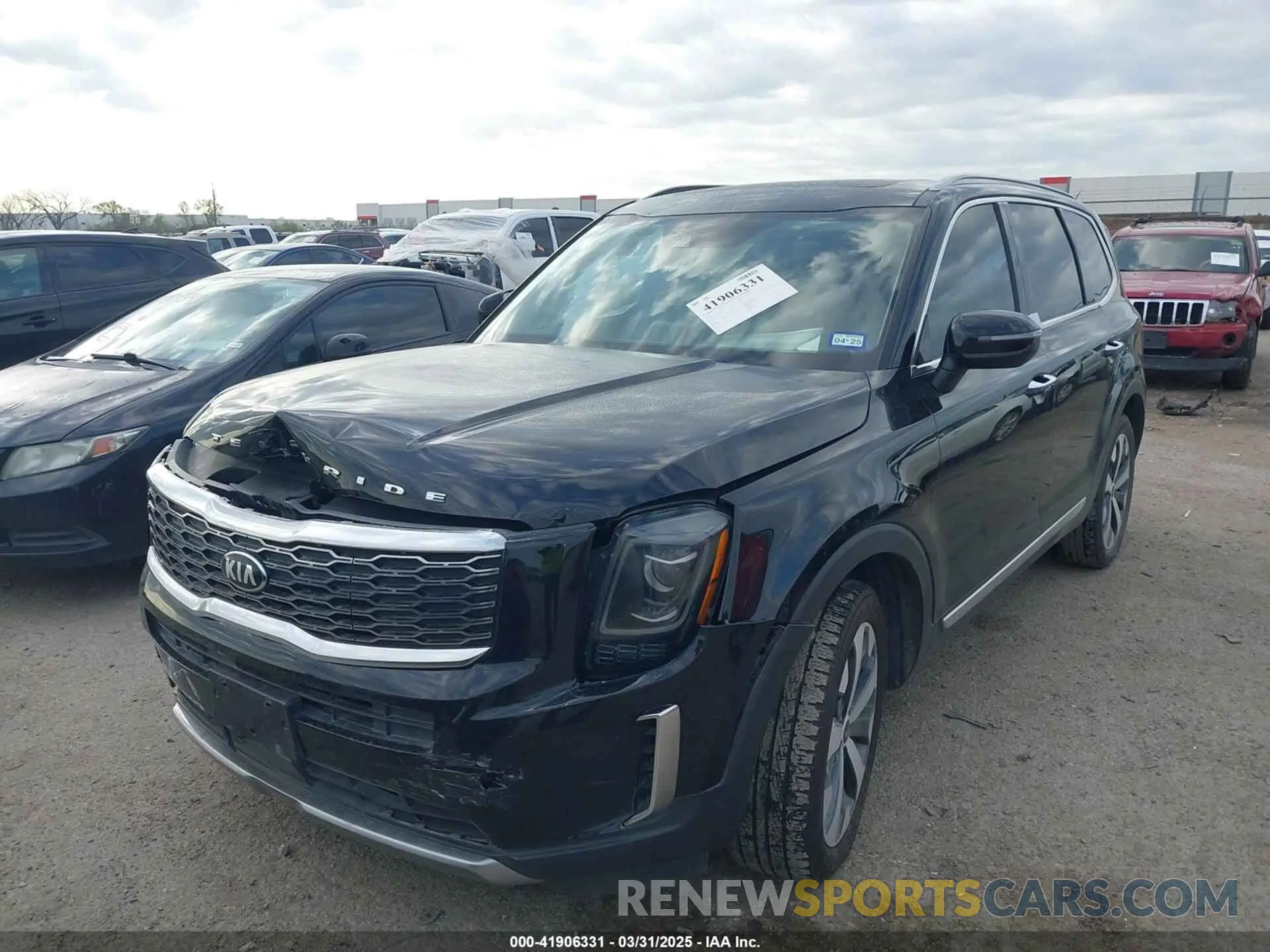 2 Photograph of a damaged car 5XYP64HC5LG020312 KIA TELLURIDE 2020