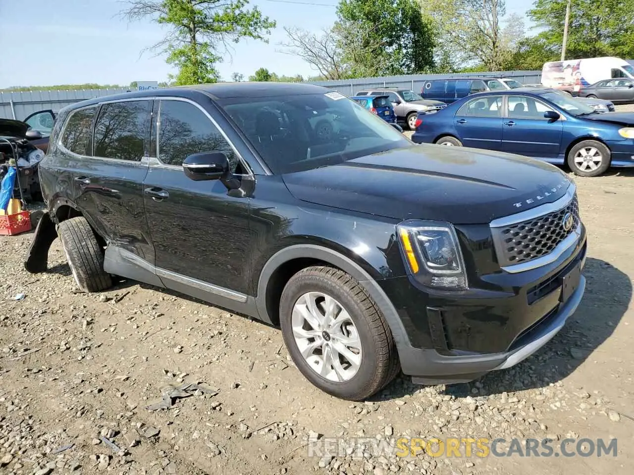 4 Фотография поврежденного автомобиля 5XYP24HC6MG127592 KIA TELLURIDE 2021