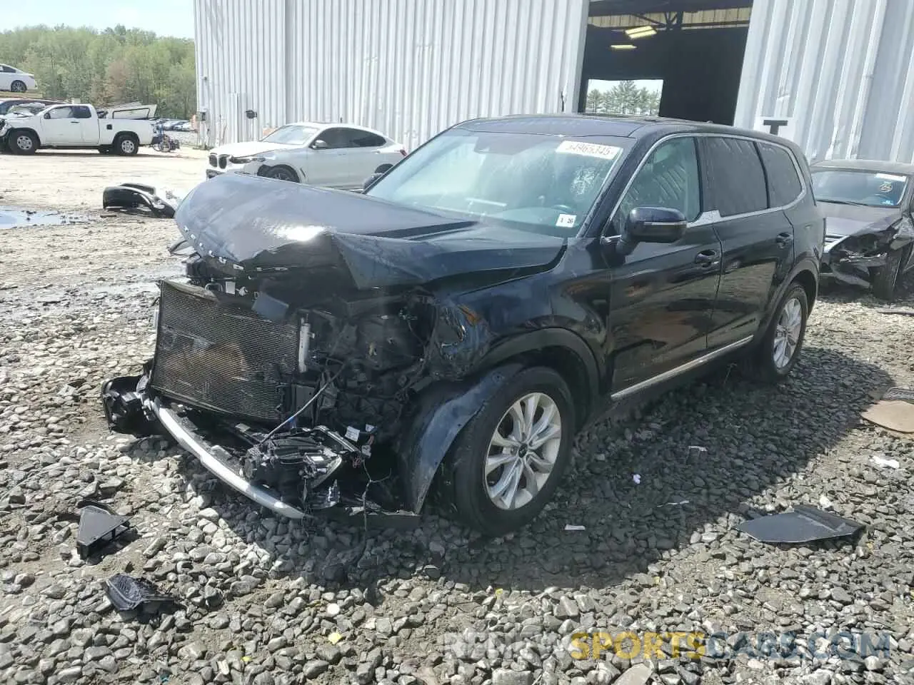 1 Photograph of a damaged car 5XYP2DHC1MG137401 KIA TELLURIDE 2021