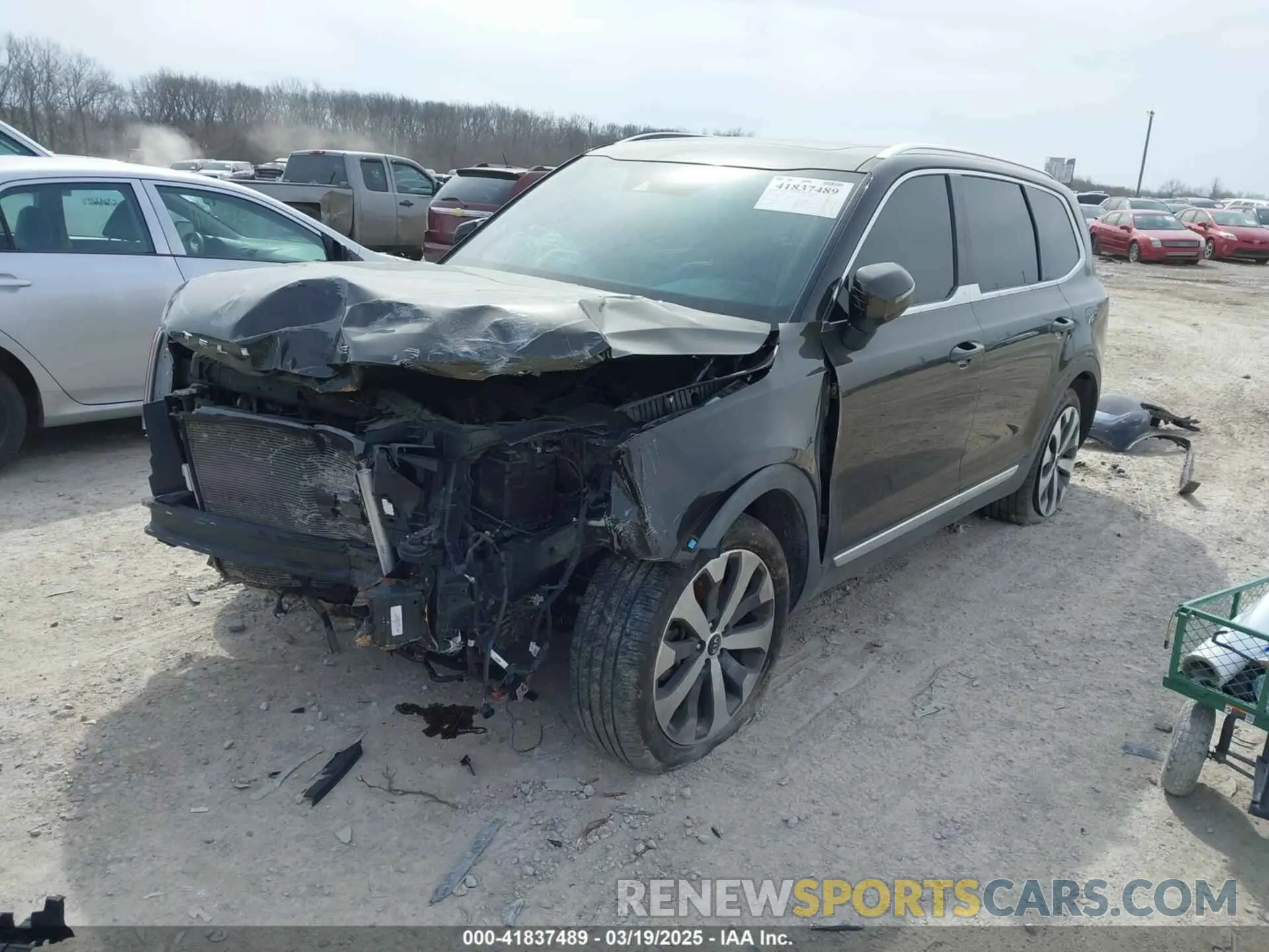 2 Фотография поврежденного автомобиля 5XYP34HC0MG162318 KIA TELLURIDE 2021