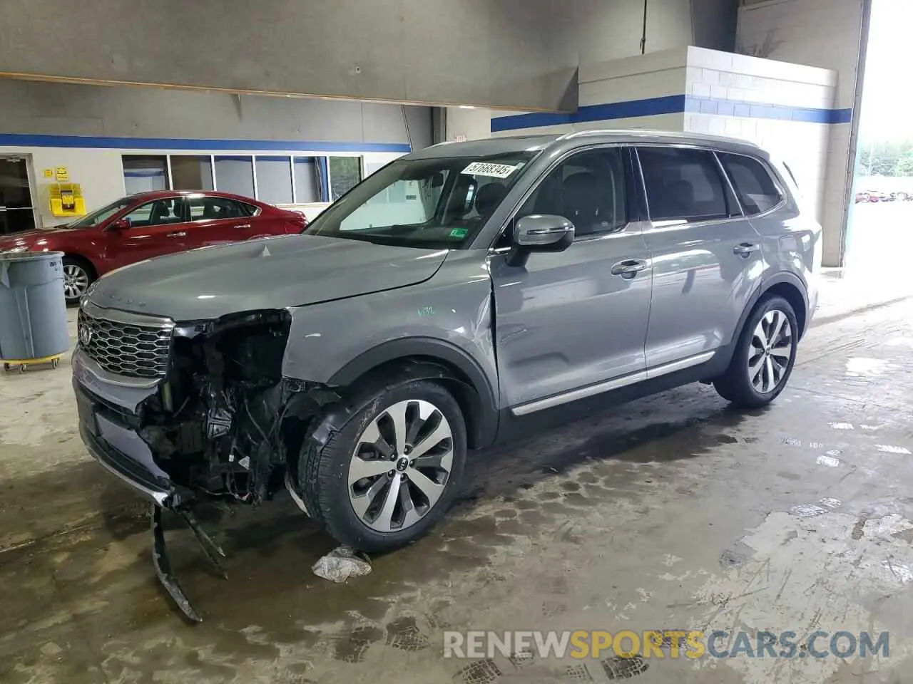 1 Photograph of a damaged car 5XYP34HC0MG183248 KIA TELLURIDE 2021