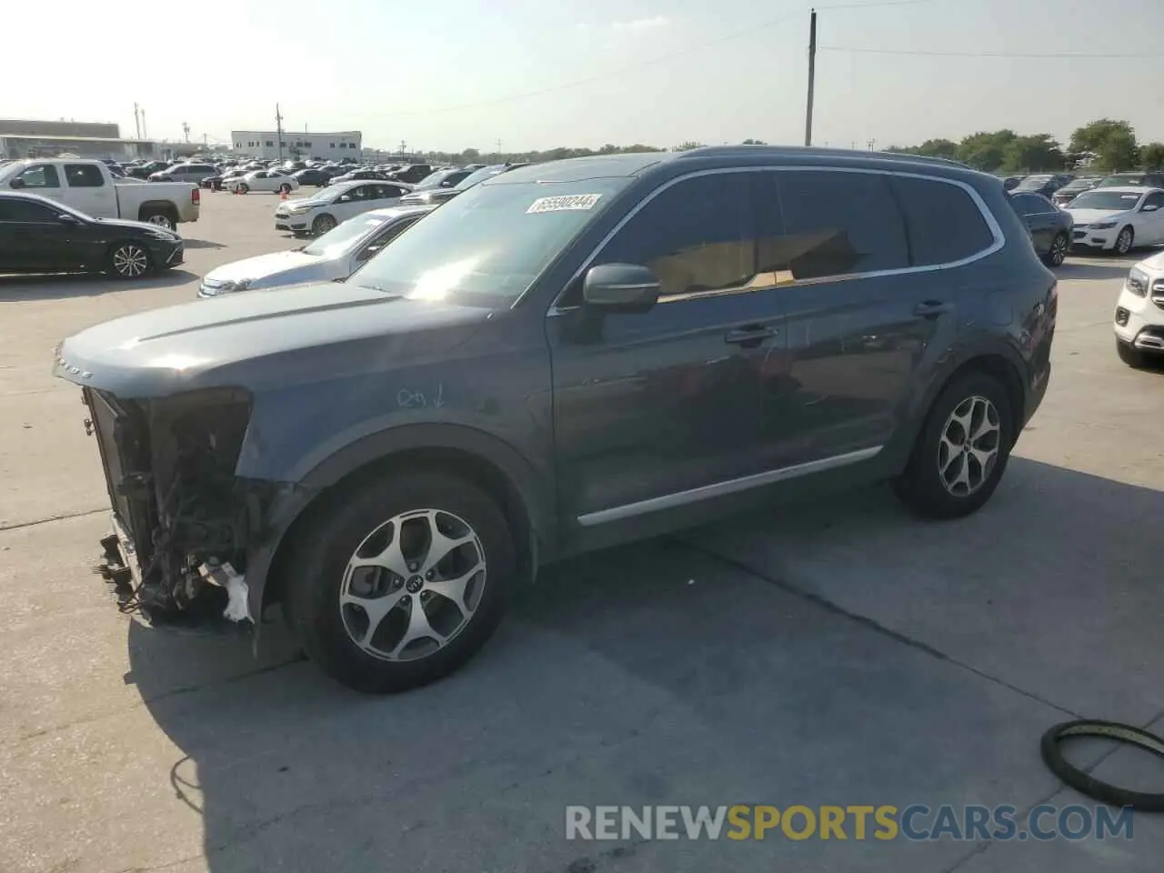 1 Photograph of a damaged car 5XYP34HC2MG122466 KIA TELLURIDE 2021