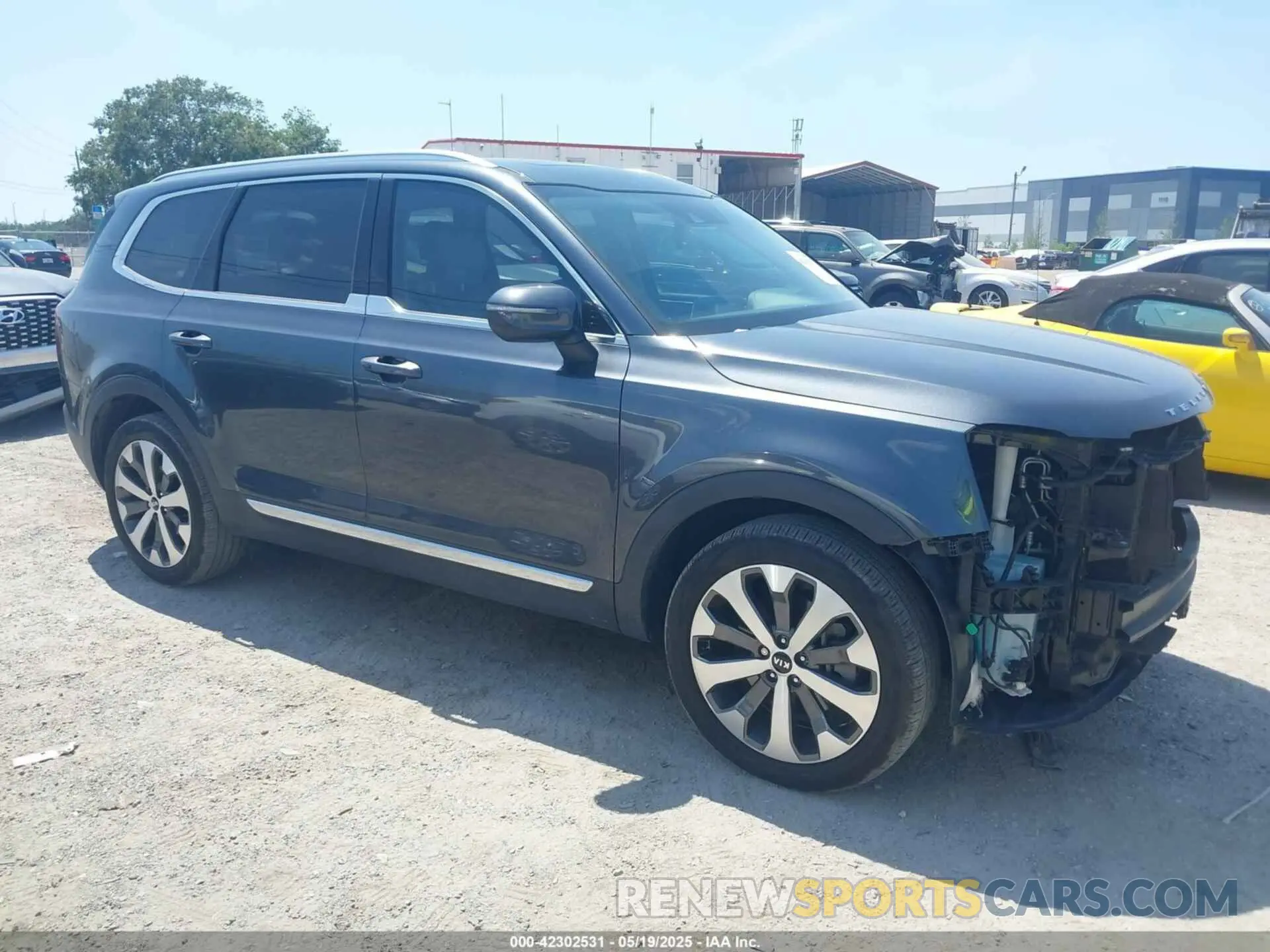 1 Photograph of a damaged car 5XYP34HC5MG134921 KIA TELLURIDE 2021