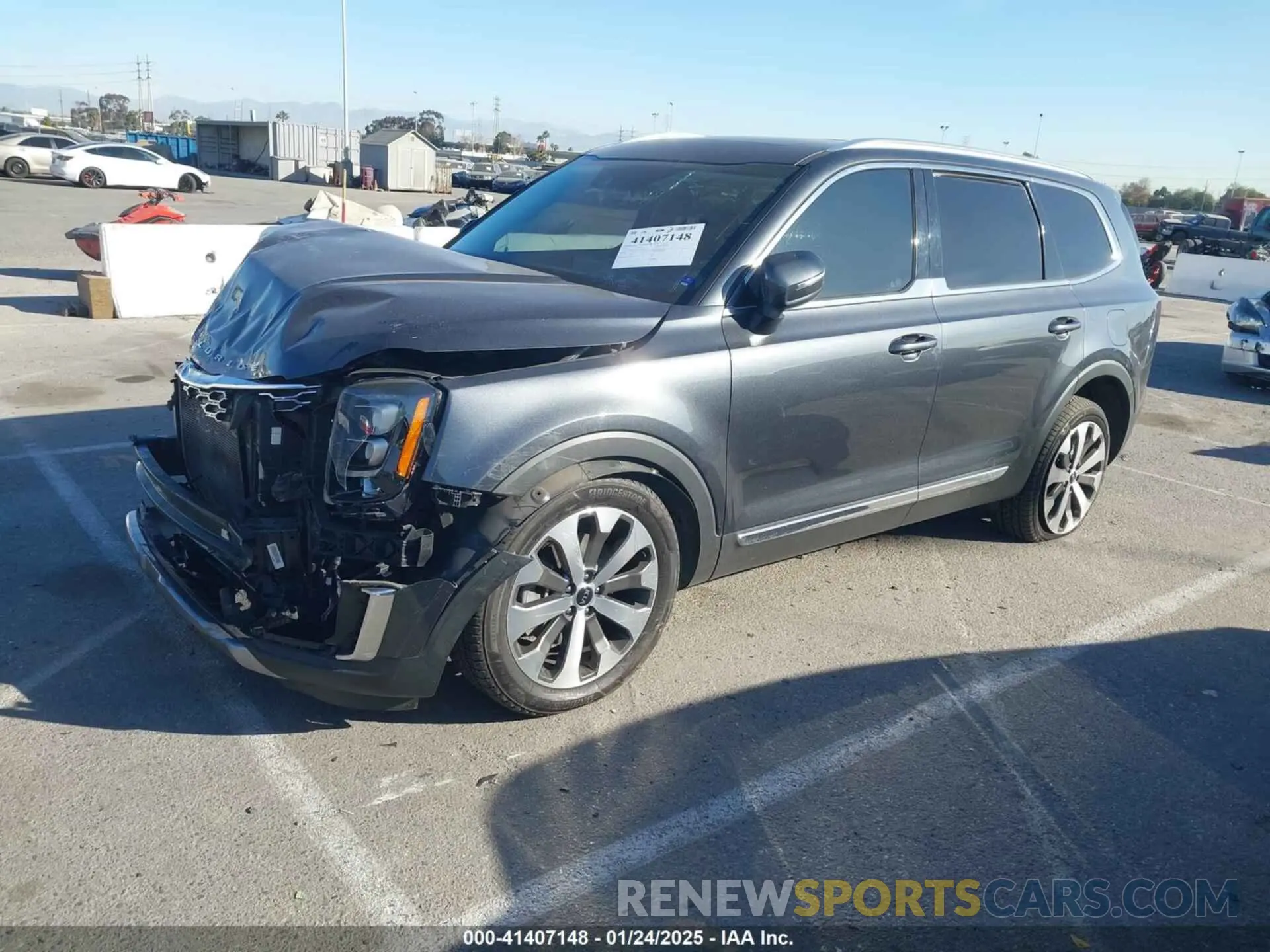 2 Фотография поврежденного автомобиля 5XYP34HC9MG156033 KIA TELLURIDE 2021