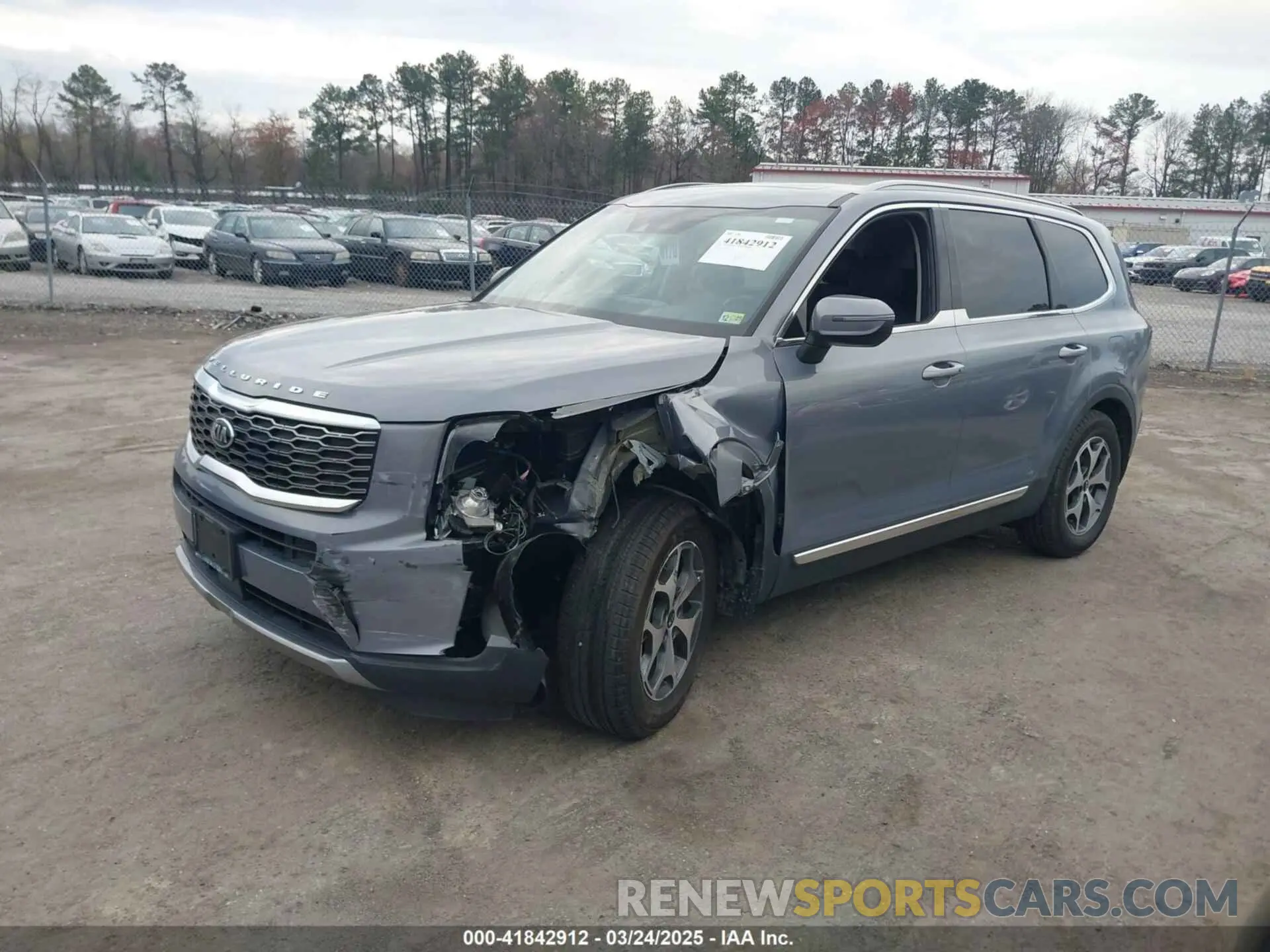 2 Photograph of a damaged car 5XYP34HCXMG123526 KIA TELLURIDE 2021