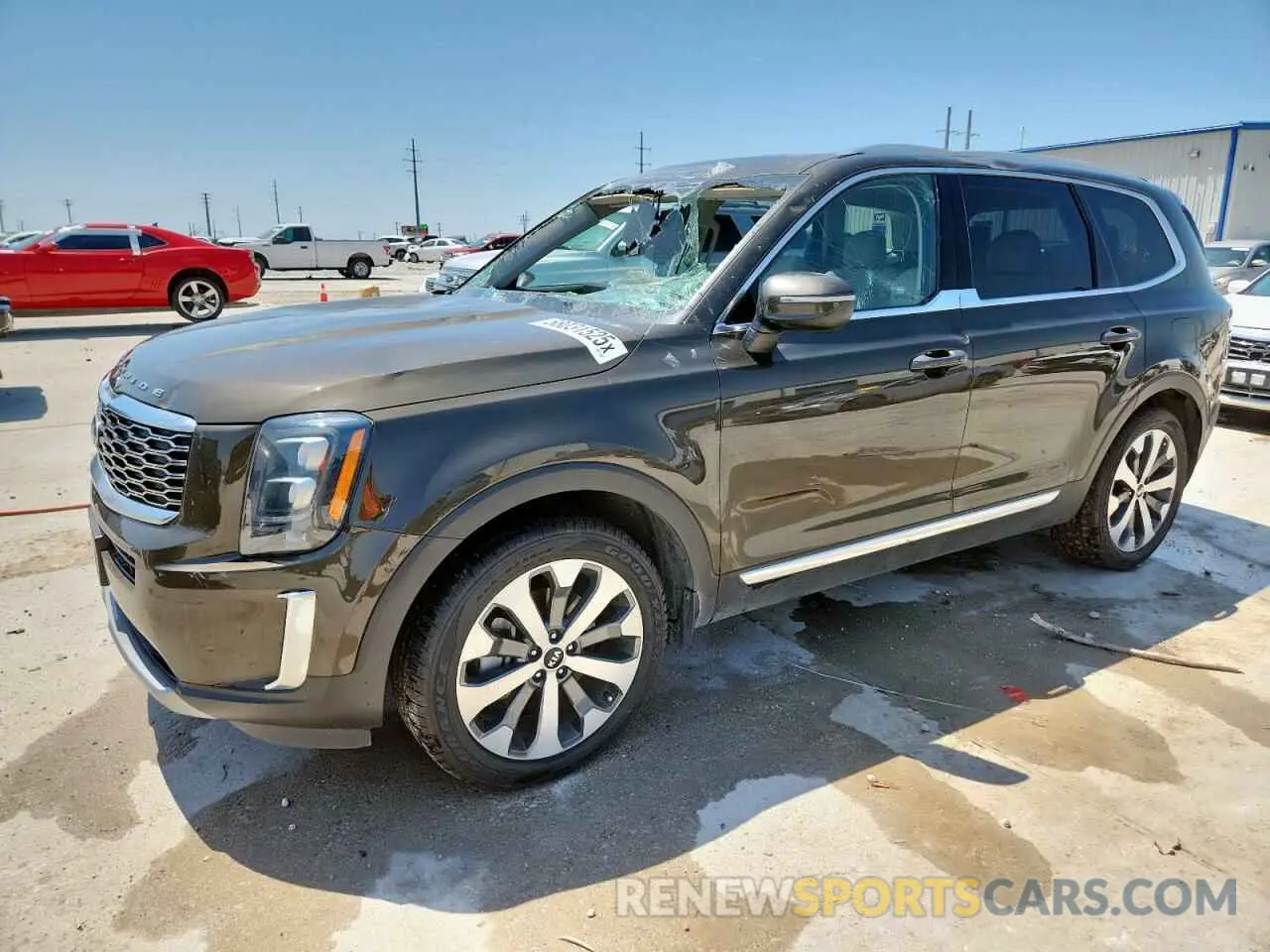 1 Photograph of a damaged car 5XYP34HCXMG188876 KIA TELLURIDE 2021