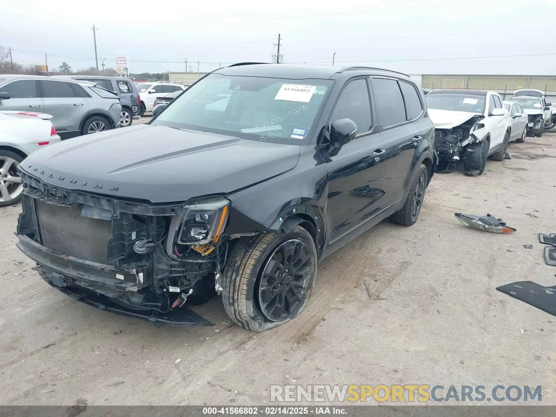 2 Photograph of a damaged car 5XYP3DHC0MG103186 KIA TELLURIDE 2021