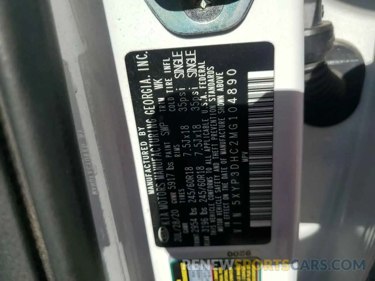 13 Photograph of a damaged car 5XYP3DHC2MG104890 KIA TELLURIDE 2021