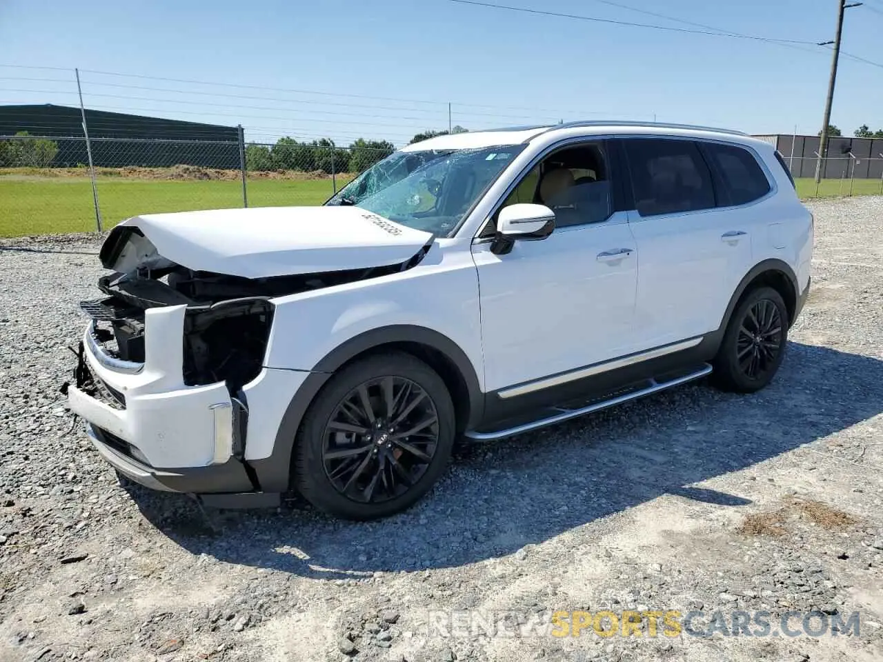 1 Photograph of a damaged car 5XYP54HC8MG152954 KIA TELLURIDE 2021