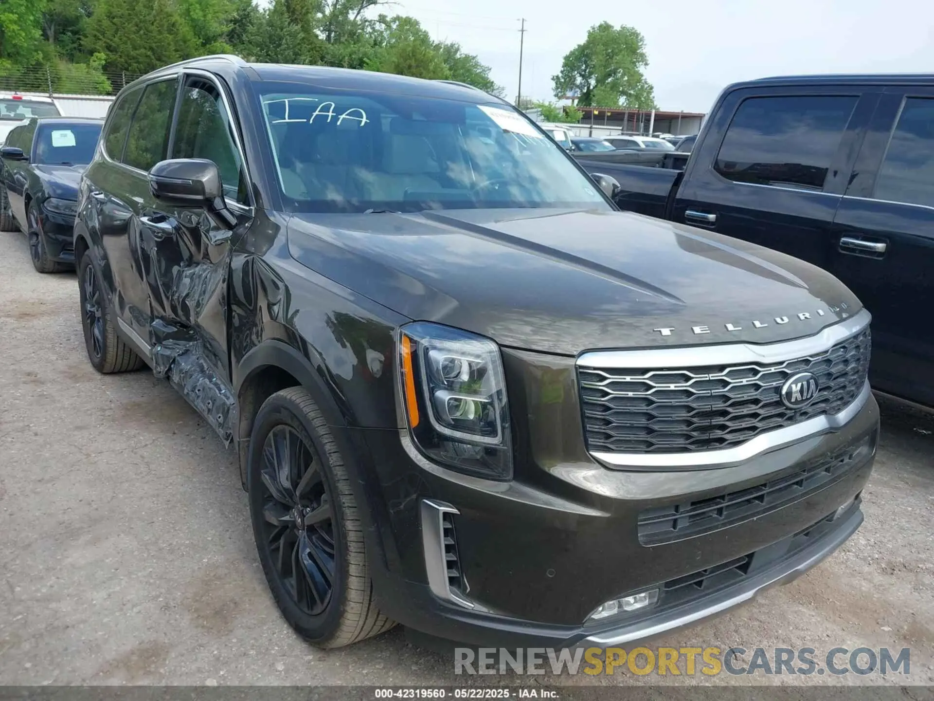 1 Photograph of a damaged car 5XYP5DHC0MG171935 KIA TELLURIDE 2021