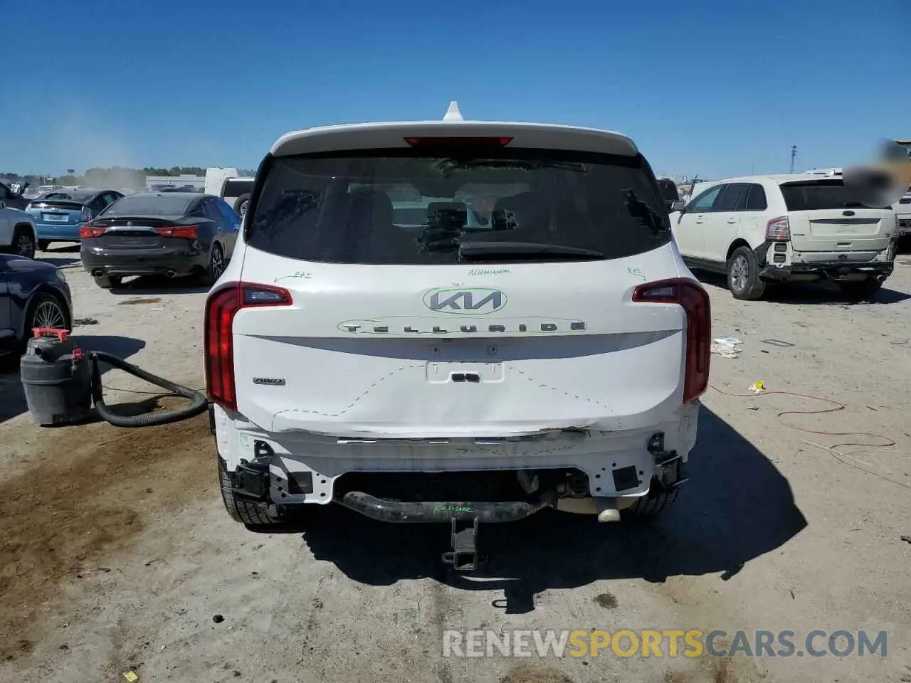 6 Фотография поврежденного автомобиля 5XYP2DHC1NG292886 KIA TELLURIDE 2022