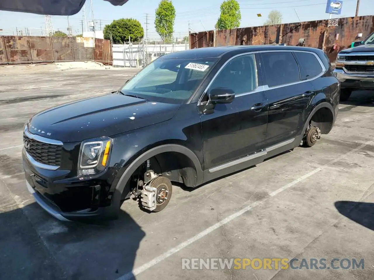 1 Photograph of a damaged car 5XYP2DHC8NG272893 KIA TELLURIDE 2022