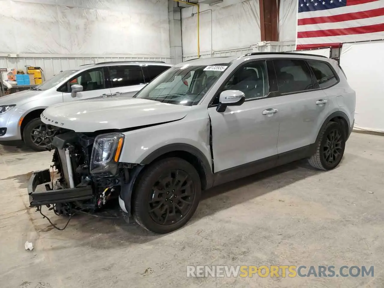 1 Photograph of a damaged car 5XYP3DHC1NG286177 KIA TELLURIDE 2022