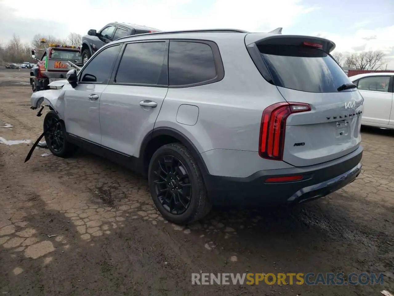 2 Photograph of a damaged car 5XYP3DHC2NG286723 KIA TELLURIDE 2022