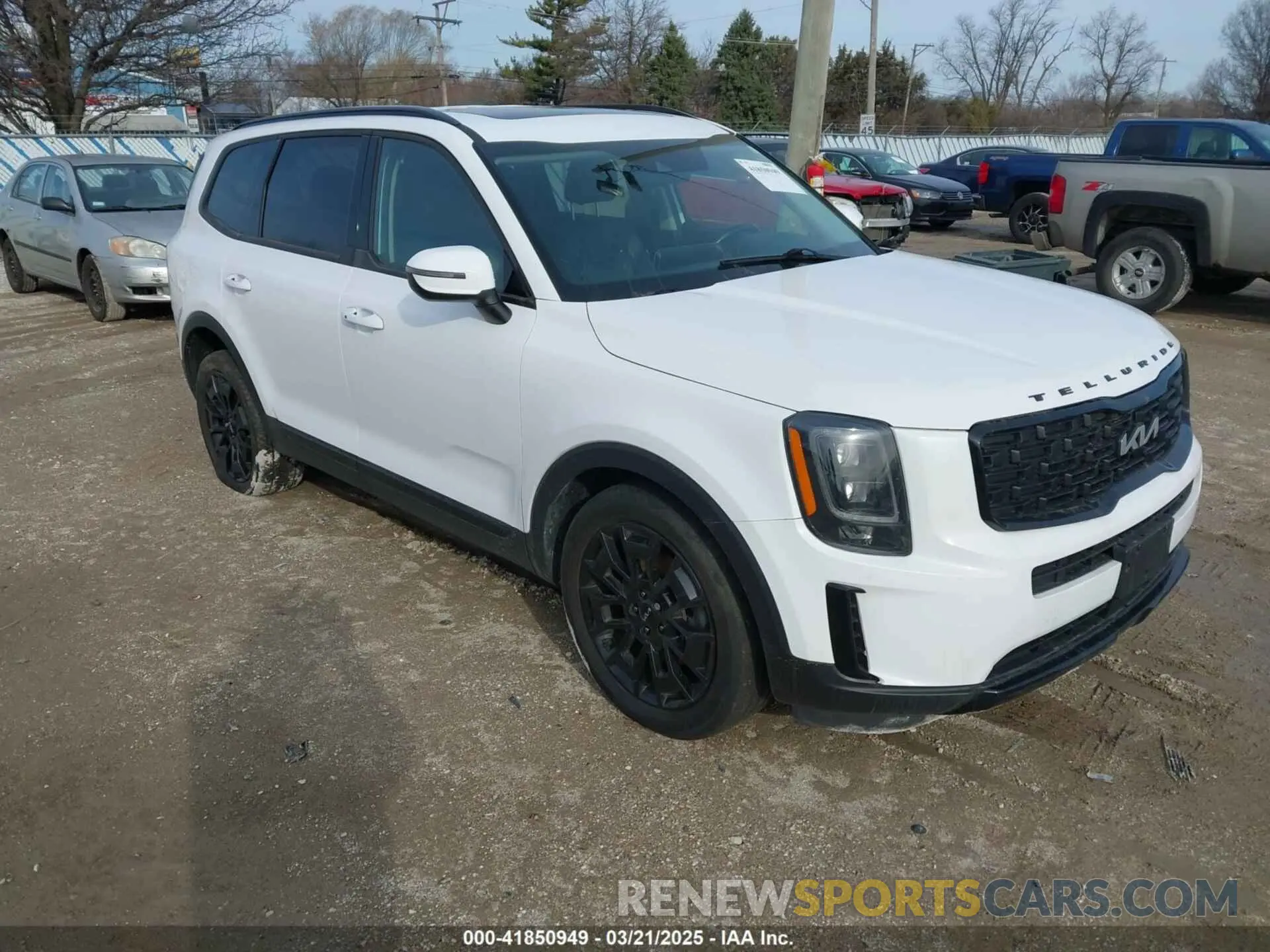 1 Photograph of a damaged car 5XYP3DHC3NG204367 KIA TELLURIDE 2022