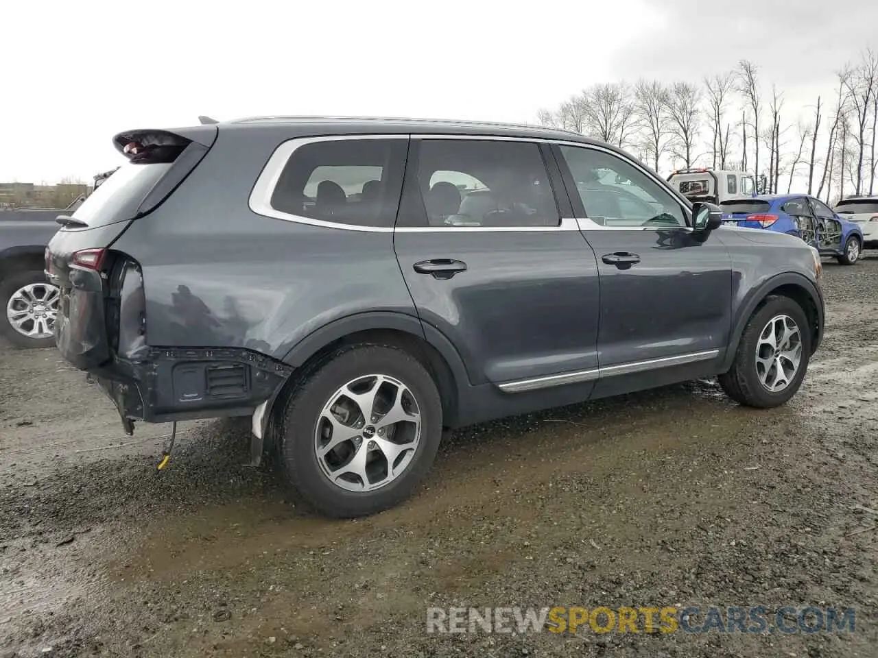3 Photograph of a damaged car 5XYP3DHC8NG229605 KIA TELLURIDE 2022