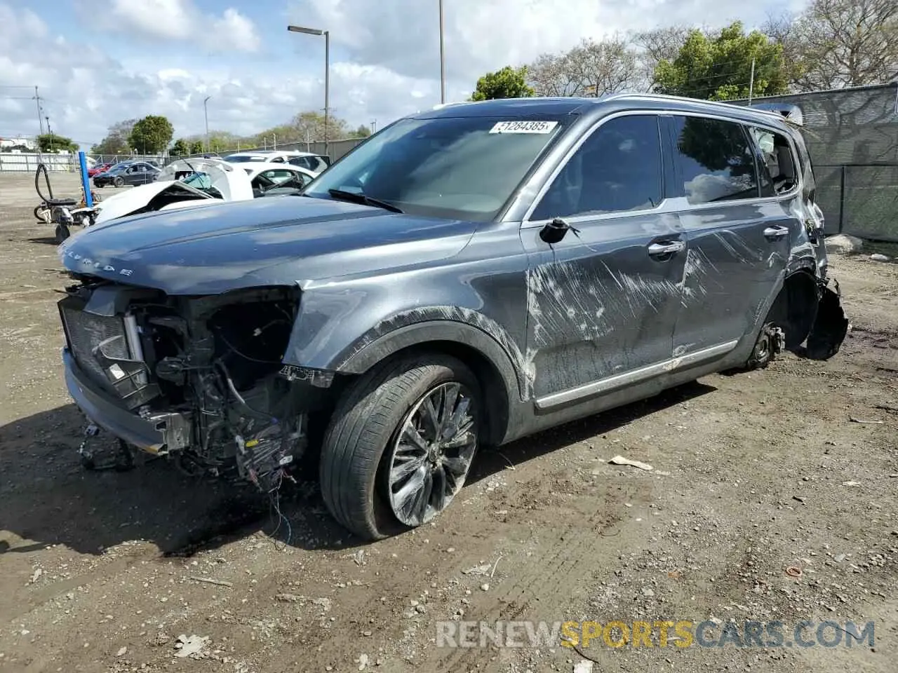1 Photograph of a damaged car 5XYP54HC3NG266314 KIA TELLURIDE 2022