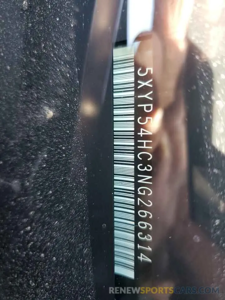 16 Photograph of a damaged car 5XYP54HC3NG266314 KIA TELLURIDE 2022