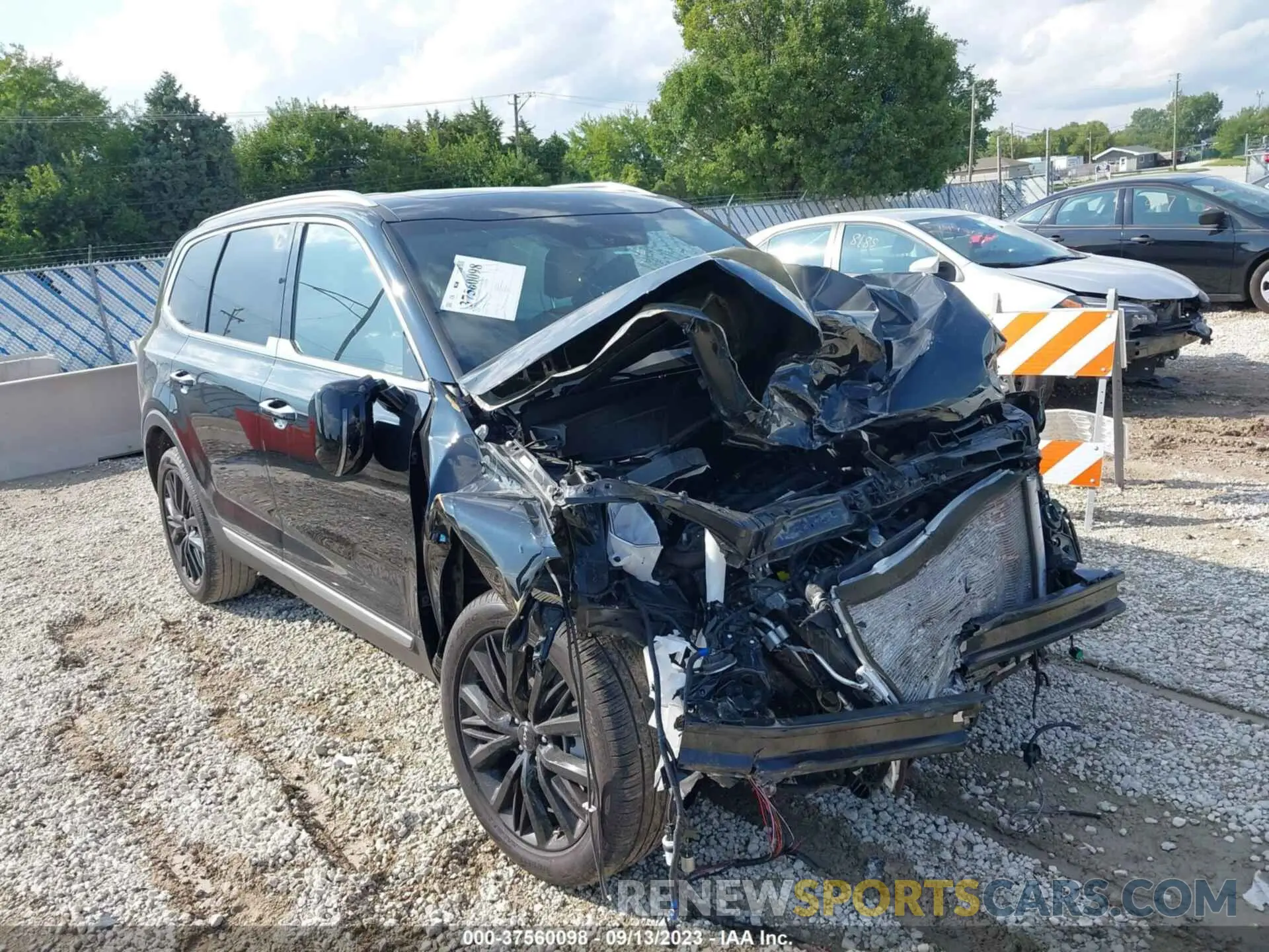 1 Photograph of a damaged car 5XYP54HC5NG265374 KIA TELLURIDE 2022