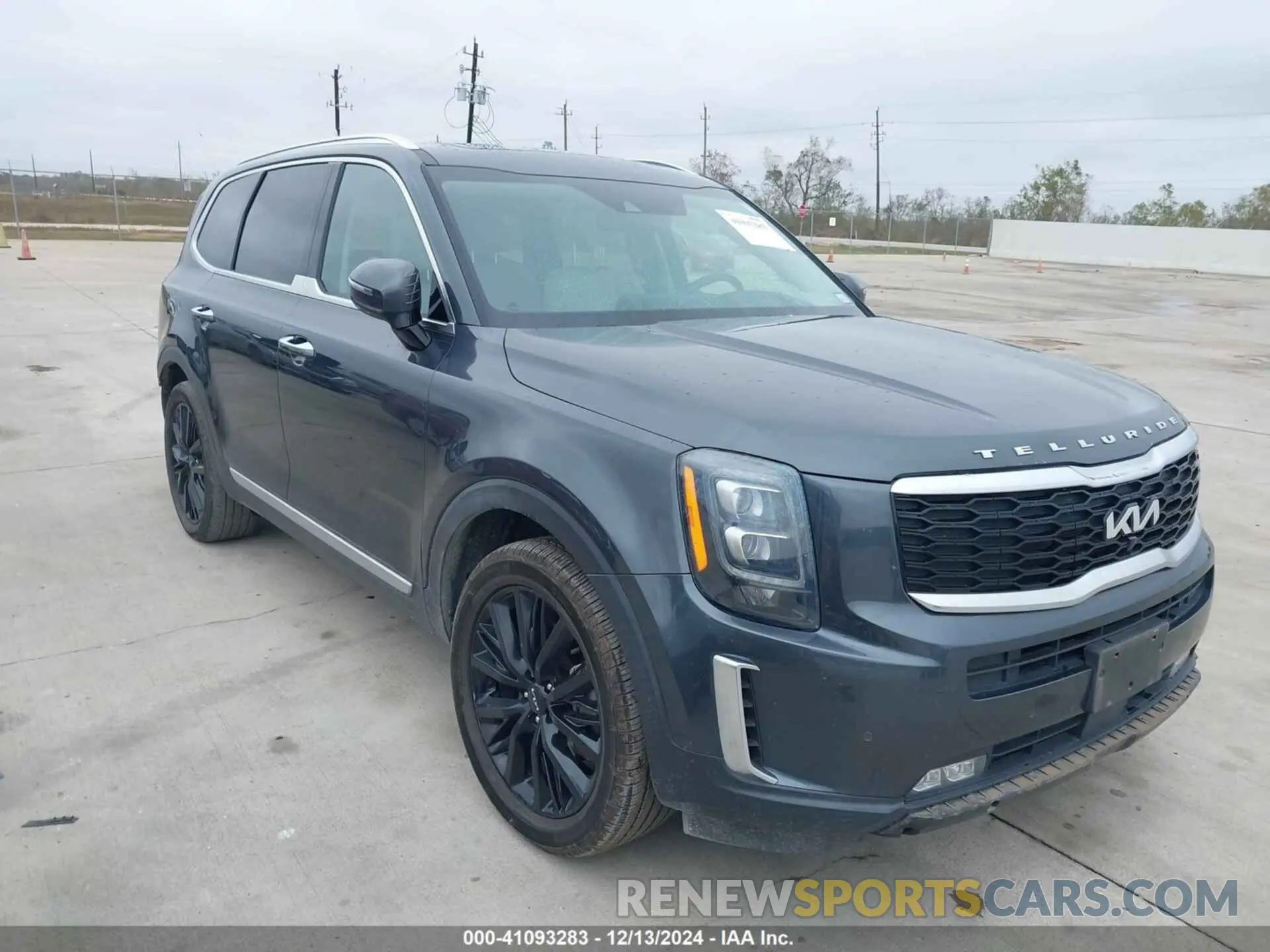 1 Photograph of a damaged car 5XYP5DHC3NG317214 KIA TELLURIDE 2022