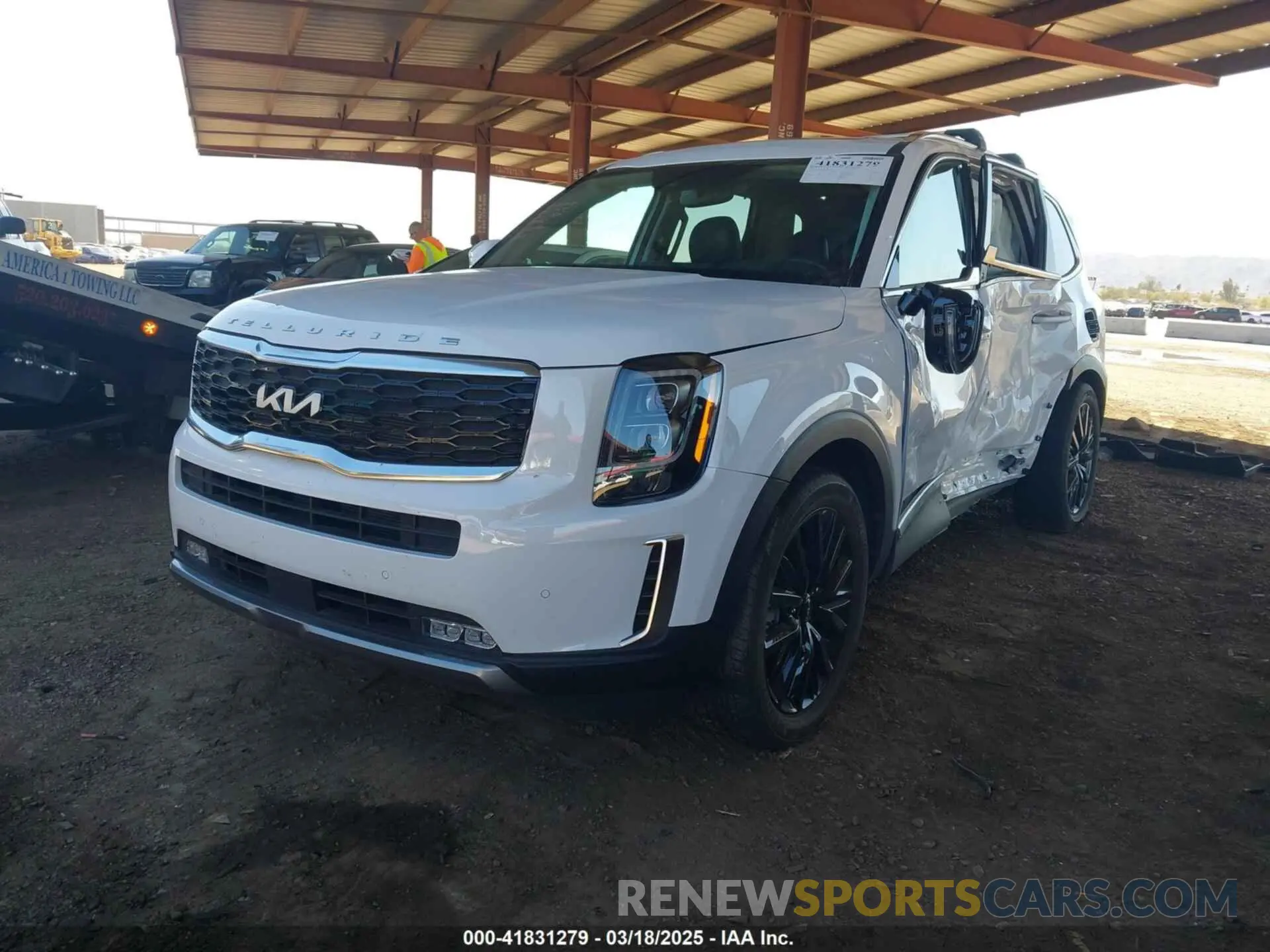 2 Photograph of a damaged car 5XYP5DHC5NG280425 KIA TELLURIDE 2022