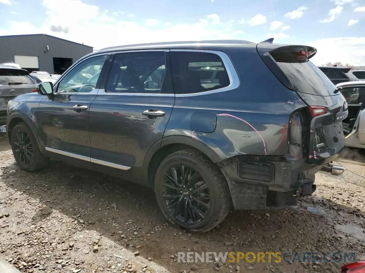 2 Фотография поврежденного автомобиля 5XYP5DHC6NG276609 KIA TELLURIDE 2022