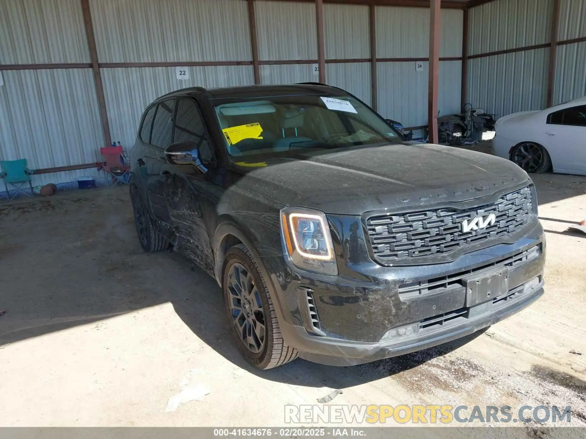 1 Photograph of a damaged car 5XYP5DHC8NG247726 KIA TELLURIDE 2022