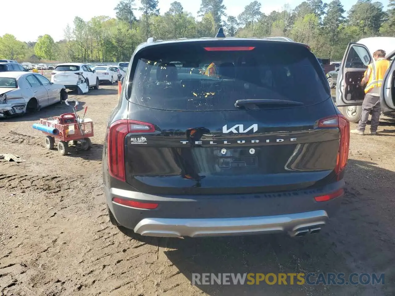 6 Фотография поврежденного автомобиля 5XYP64HCXNG255596 KIA TELLURIDE 2022