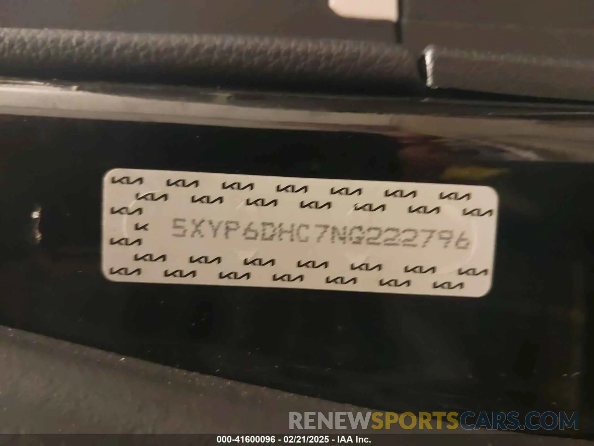 9 Фотография поврежденного автомобиля 5XYP6DHC7NG222796 KIA TELLURIDE 2022