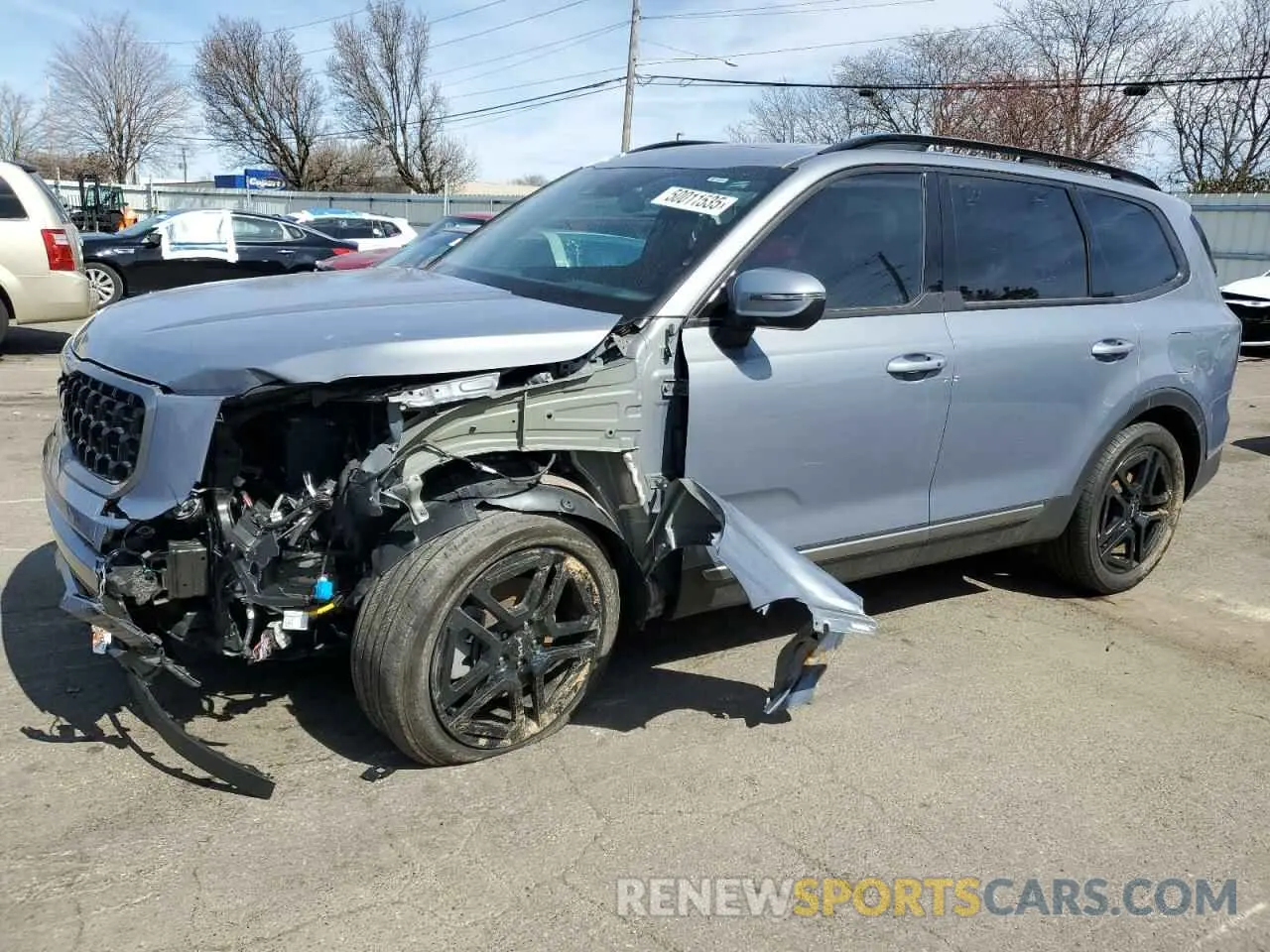 1 Photograph of a damaged car 5XYP3DGC0PG339164 KIA TELLURIDE 2023