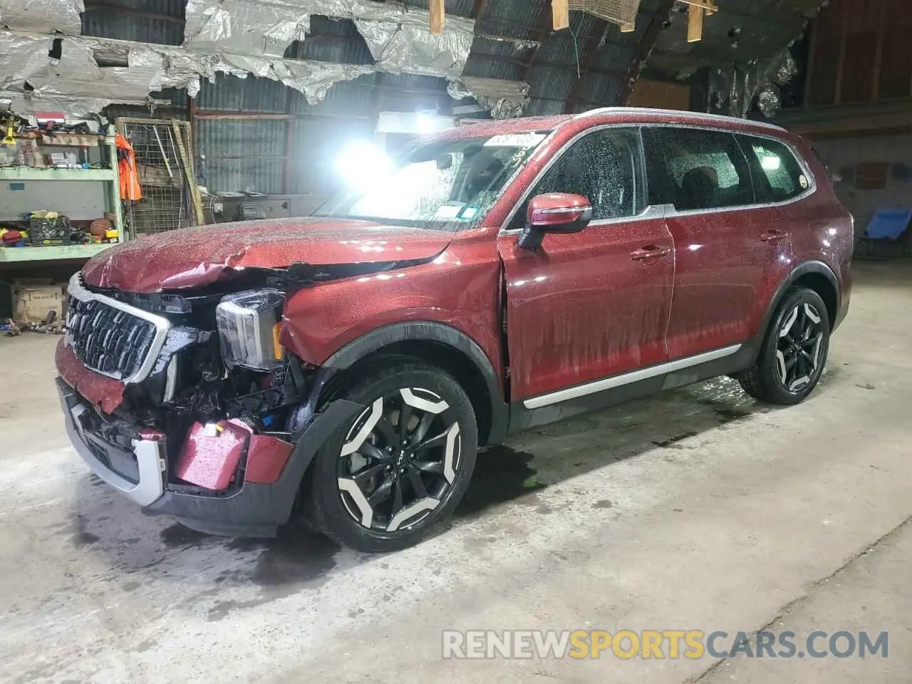 1 Photograph of a damaged car 5XYP3DGC7PG329859 KIA TELLURIDE 2023